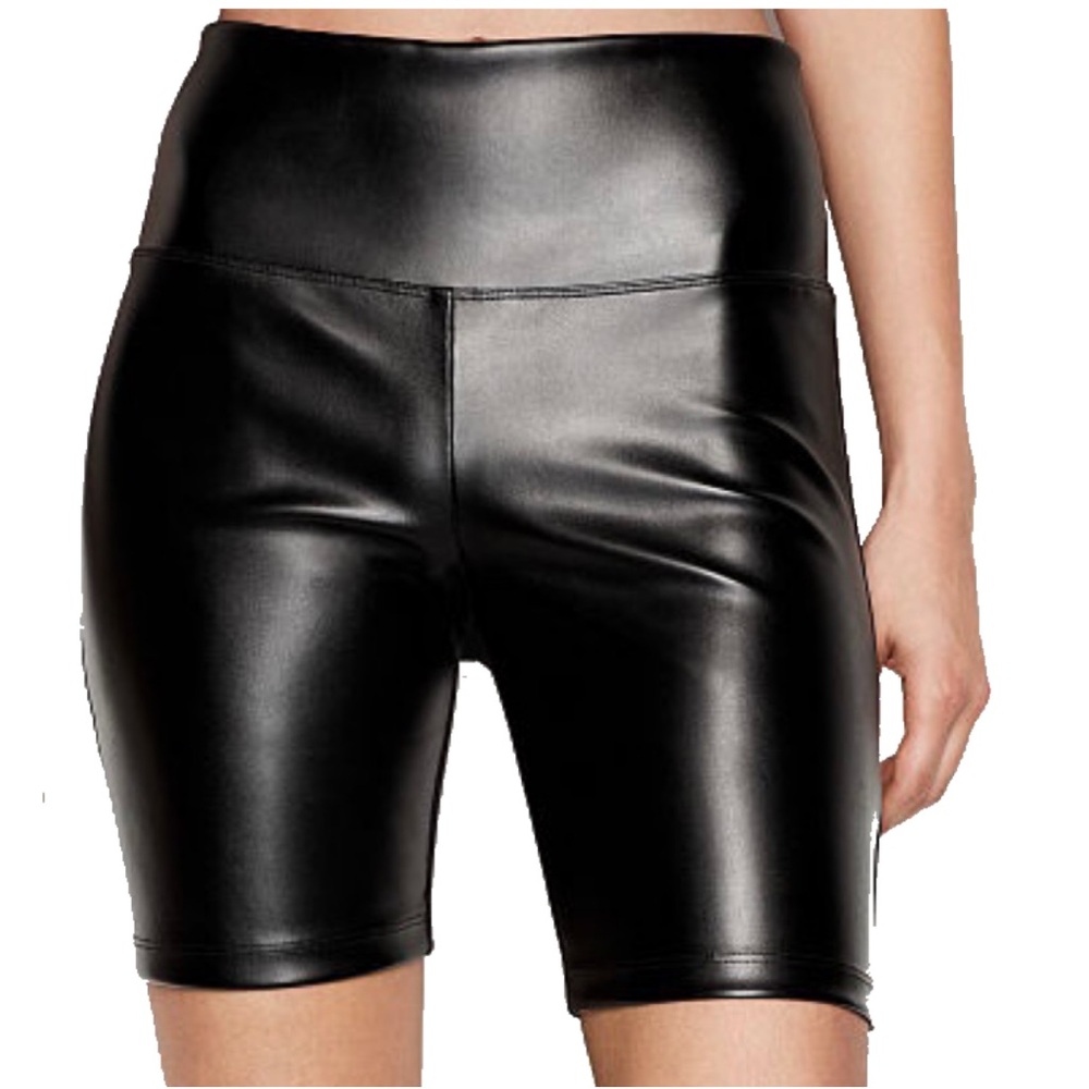 Victoria Secret Leather front Bike Shorts